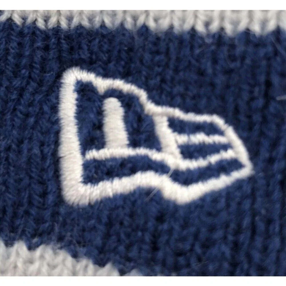 Indianapolis Colts New Era NFL Football Team Logo Beanie Sports Pom Winter Hat